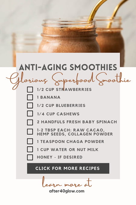 Do you know what really keeps us young? What are the smoothies that make our skin look glowing and radiant? And how do you make these magical anti-aging smoothies?