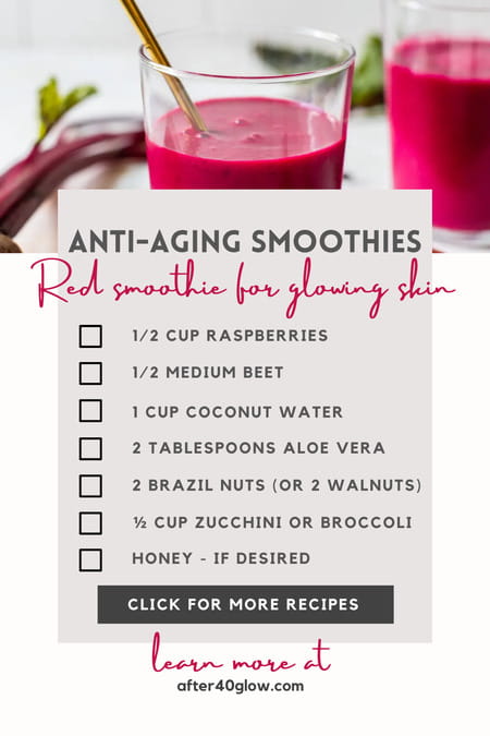 Do you know what really keeps us young? What are the smoothies that make our skin look glowing and radiant? And how do you make these magical anti-aging smoothies?