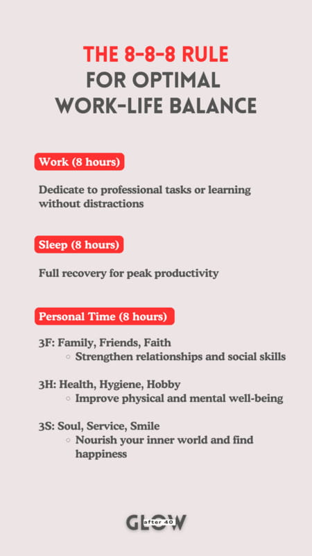 Ever feel like you're living on a hamster wheel, running faster and faster, but getting nowhere? I've stumbled upon a life-changing formula so simple, you'll kick yourself for not trying it sooner. Imagine having enough time for work, sleep, AND fun - every single day! This magic rule will turn your chaotic life into a well-oiled machine. Get ready to say goodbye to burnout and hello to blissful balance!