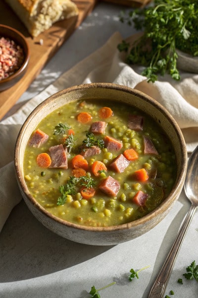 15. Crockpot Split Pea and Ham Soup