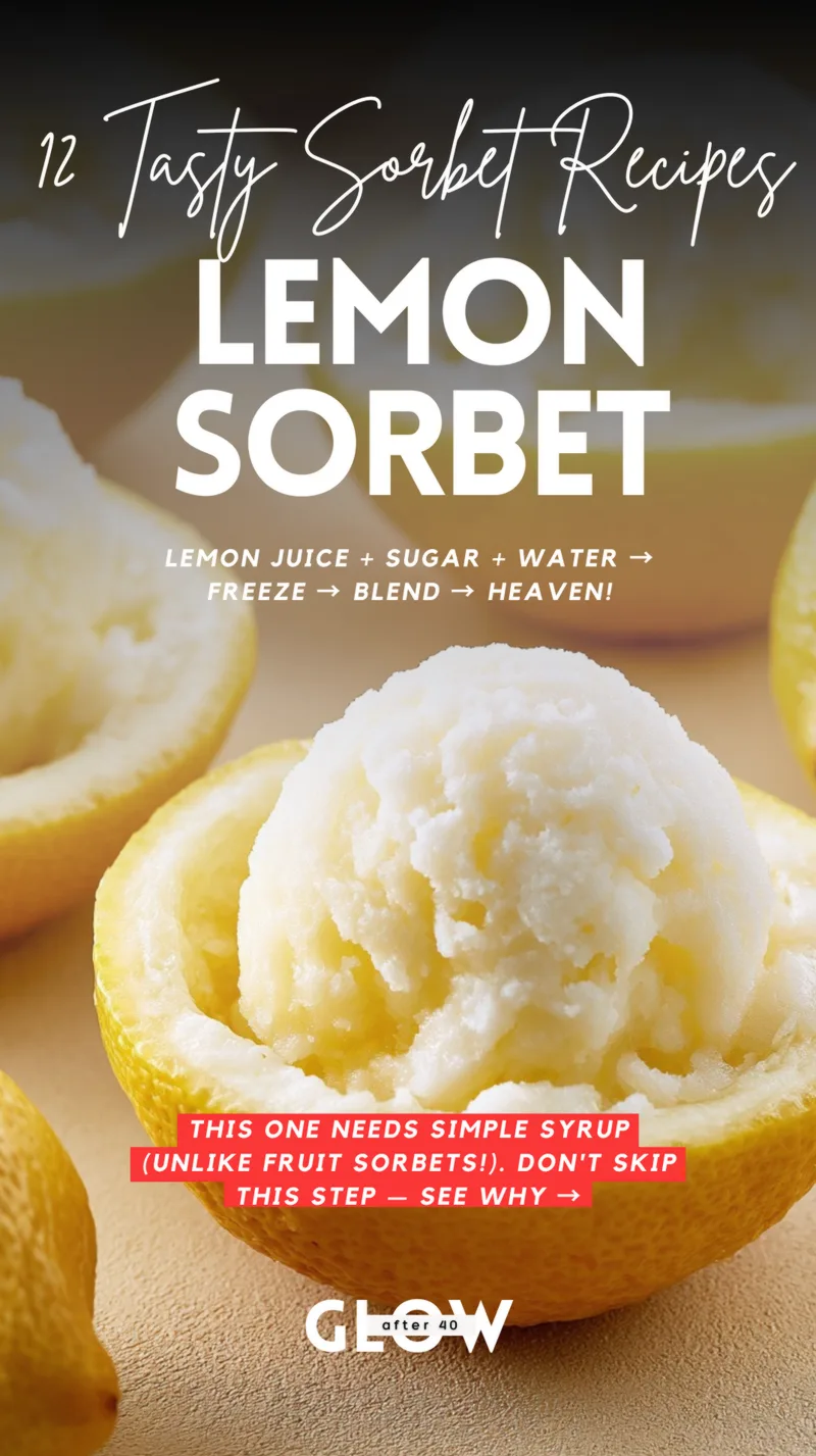 A pristine scoop of pale white lemon sorbet served elegantly inside a hollowed-out lemon half on a textured surface.